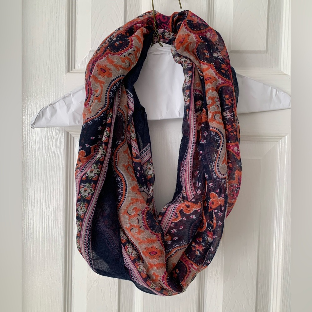 Red Camel Scarf Women’s OS Navy Blue Orange Tan Pink White Lightweight